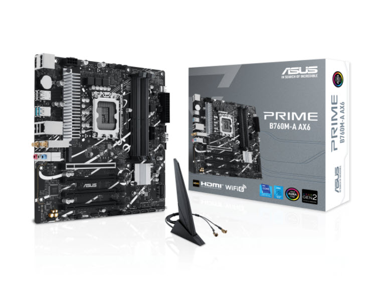 264862_240229102602 Asus PRIME B760M A AX6(GSI) BOARD - Imagen 1