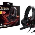 Auriculares gamer Genius GX Gaming HS-G600V negro y rojo