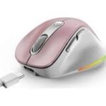 MOUSE ERGO MINI SILENCIOSO RECARGABLE ERGO 9000S PRO PINK