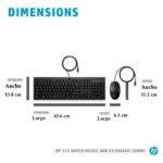 Combinación Mouse y Teclado con cable HP 225