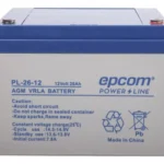 Pl-26-12 Epcom Powerline Bateria Vrla Agm 26ah 12vcd Pl2612