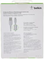 Cable De Carga Para iPhone Belkin Caa002bt1mbk Trenzado - Imagen 2