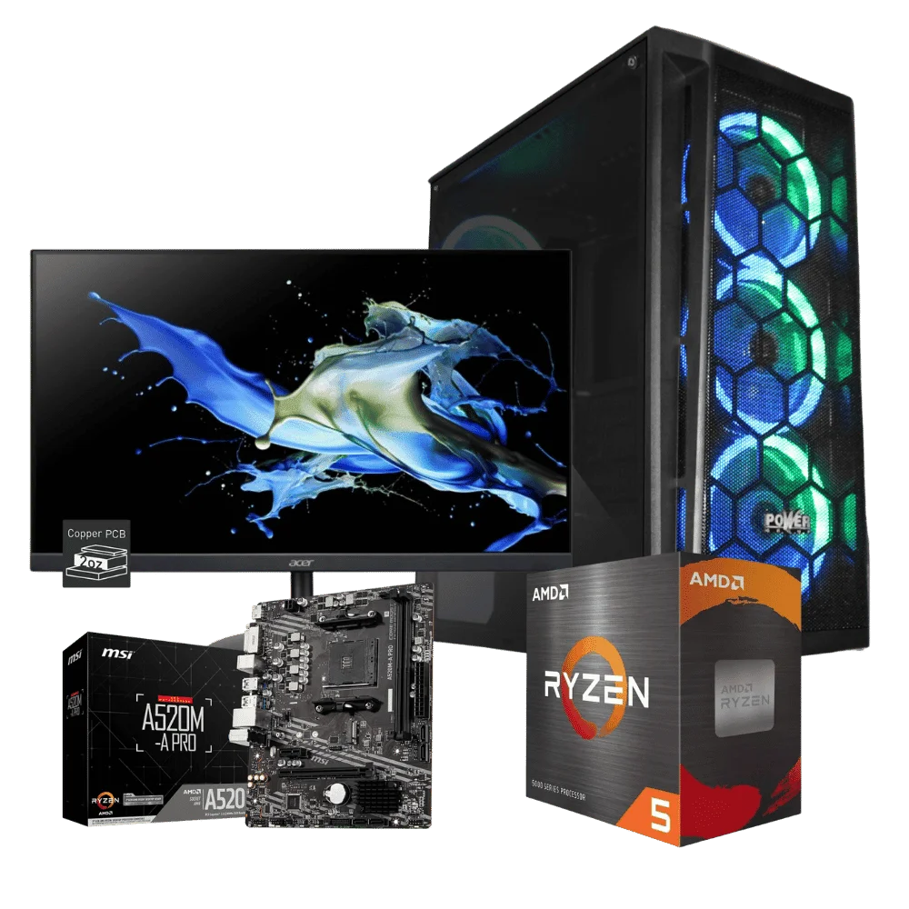 Equipo-Power-Group-R46162SM-Ryzen-5-16GB-SSD-512GB-Monitor Equipo Power Group R56162SM: Ryzen 5 + 16GB + SSD 512GB + Monitor - Imagen 1