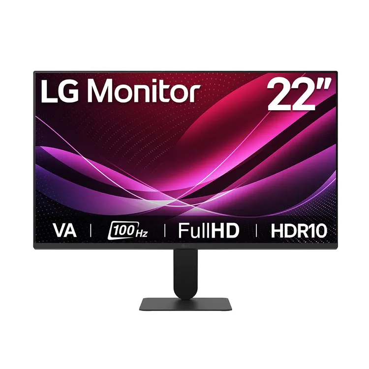 8806096542170-001-750Wx750H Monitor LG 22" Pulgadas 22U401A FHD Plano Negro - Imagen 1
