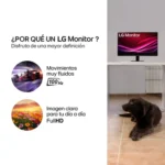 Monitor LG 22" Pulgadas 22U401A FHD Plano Negro - Imagen 2