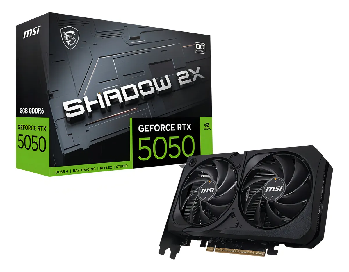 D_NQ_NP_2X_600497-MLA99509626754_112025-F Geforce Rtx 5050 8gb Msi Shadow 2x Oc - Imagen 1