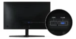 Monitor Samsung 27 Pulgadas Curvo Fhd Va 100 Hz 4ms Ls27d390 Negro 110v